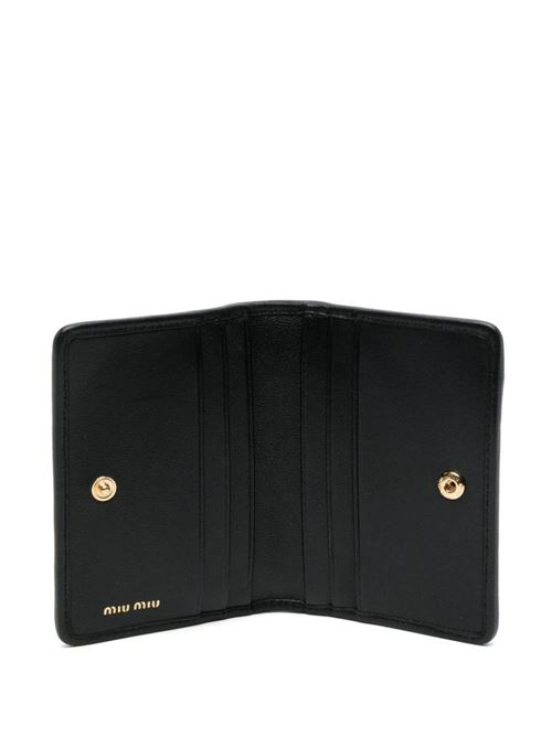 logo-plaque matelassé-effect wallet Miu Miu | 5MC103S-OOO2FPPF0002